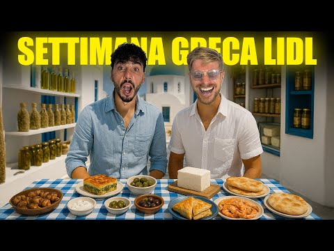 PROVIAMO TUTTO IL CIBO DELLA SETTIMANA GRECA DELLA LIDL - QUESTO È IL CIBO PIÙ DISASTROSO DI SEMPRE!