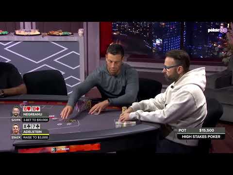 ADELSTEIN TRIES TO BLUFF DANIEL NEGREANU ON HIGH STAKES POKER!