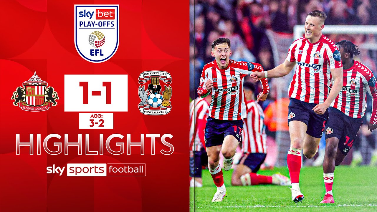 Late Ballard goal sends Black Cats to Wembley! 🤩 | Sunderland 1-1 Coventry | EFL Play-off Highlights