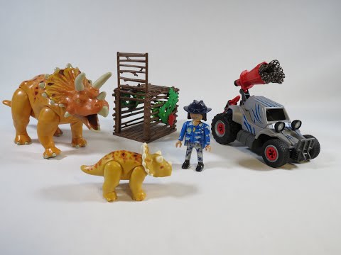 Playmobil The Explorers set # 9434 (2018) Enemy Quad with Triceratops review