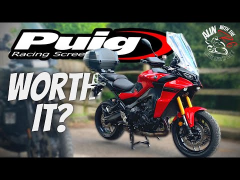 2022 Tracer 9 GT Redline Puig Touring screen