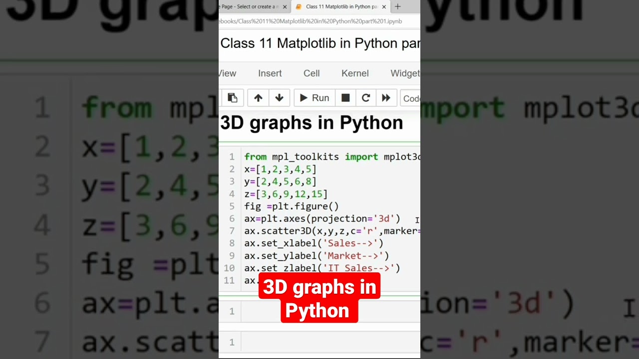 3D graphs in Python