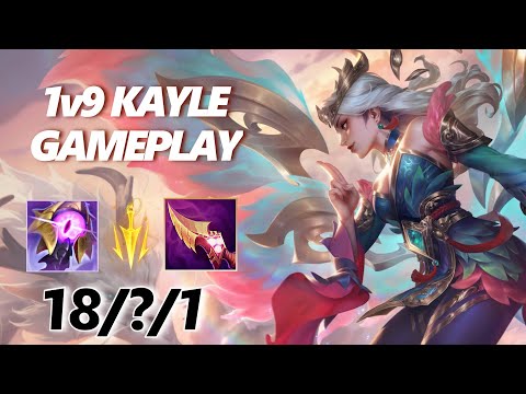 *18 KILLS* NEW IMMORTAL JOURNEY KAYLE SKIN | 1v9 Kayle Gameplay