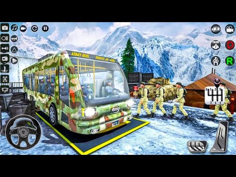 Army Bus Transporter – Military Coach Driving Simulator | Army Bus Transport Gameplay