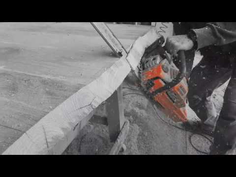 Xlab lavorazione taglio tronco con motosega Made in Italy XLAB