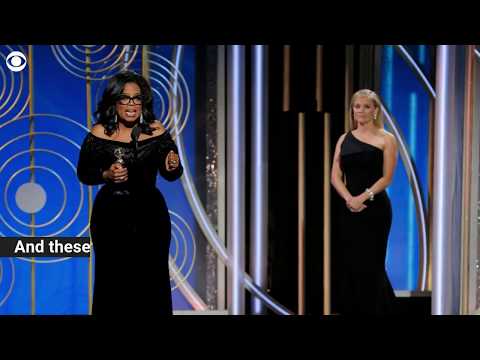 Golden Globes acceptance speeches tackle harassment, equality