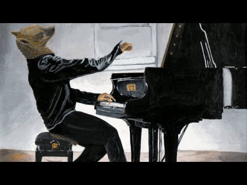 Acrylic Painting Fantasy Art – Hyena Piano Music Player Time Lapse