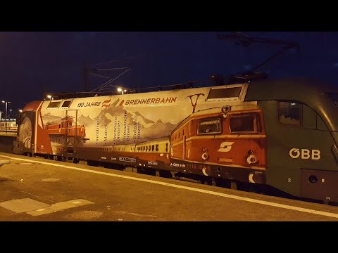 "150 Jahre Brennerbahn" SBB-International IC mit ÖBB-Lok in Stuttgart Hbf: IC181 Zürich HB