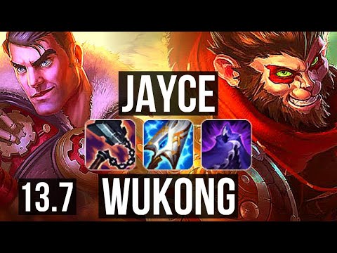 JAYCE vs WUKONG (TOP) | 8/1/3, 300+ games, Dominating | KR Diamond | 13.7