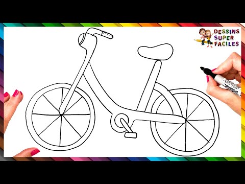 Comment Dessiner un Vélo Étape par Étape 🚲 Dessin de Vélo Facile