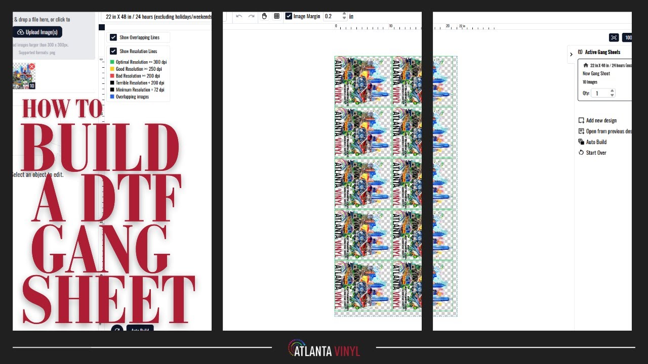 How to build a DTF gang sheet - Atlanta Vinyl