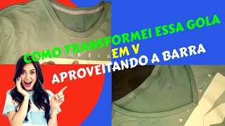 COMO FIZ PARA TRANSFORMAR ESSA GOLA EM V - USANDO A BARRA