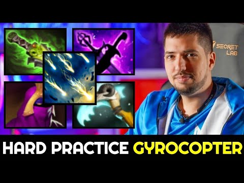 W33 hard practice Ethereal Blade Gyrocopter — WTF Damage 7.27 Dota 2