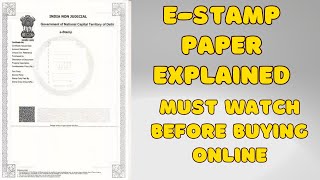 E-Stamp Paper Explained in Easy Language | Buy or Download Stamp Paper Online After Watching This