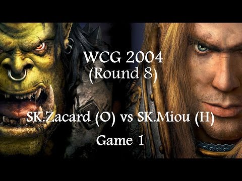 Warcraft 3 - WCG 2004 (Quarterfinals) SK.Zacard (OR) vs SK.Miou (HU) Game 1