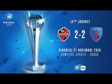NATIONAL (J14) : Résume FC Bastia Borgo - US Concarneau   (2-2)