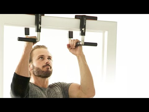 Jayflex CrossGrips Portable Pull Up Bar - No Screw Doorway Pull Up Bar for Work from Home Fitness