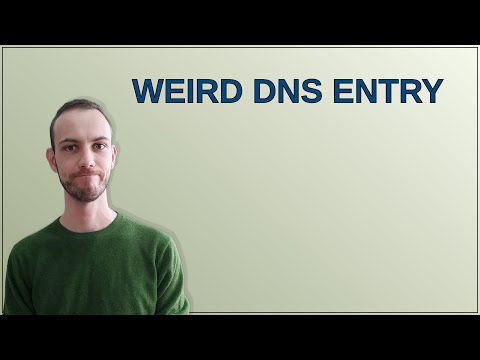 Weird DNS entry