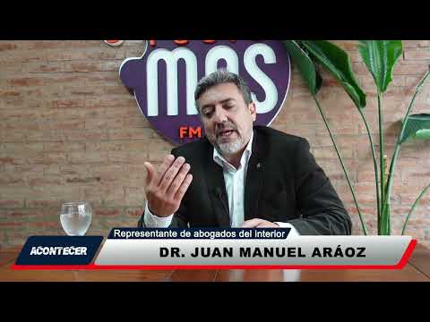 Marcos Juárez: Juan Manuel Aráoz, representante de abogados del interior estuvo en la ciudad
