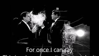 For Once In My Life   Frank Sinatra    +   lyrics