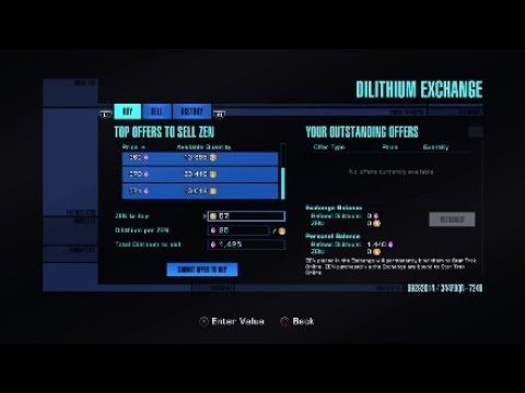 Star Trek Online PS4 How To Transfer Dilithium Between Characters