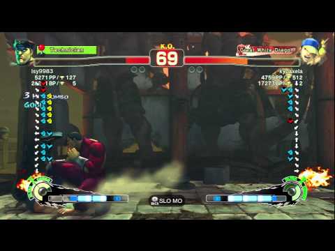 ISY9983 [M.Bison] Vs kyoaxela [Yun] SSF4 Arcade Edition 2012 XBL