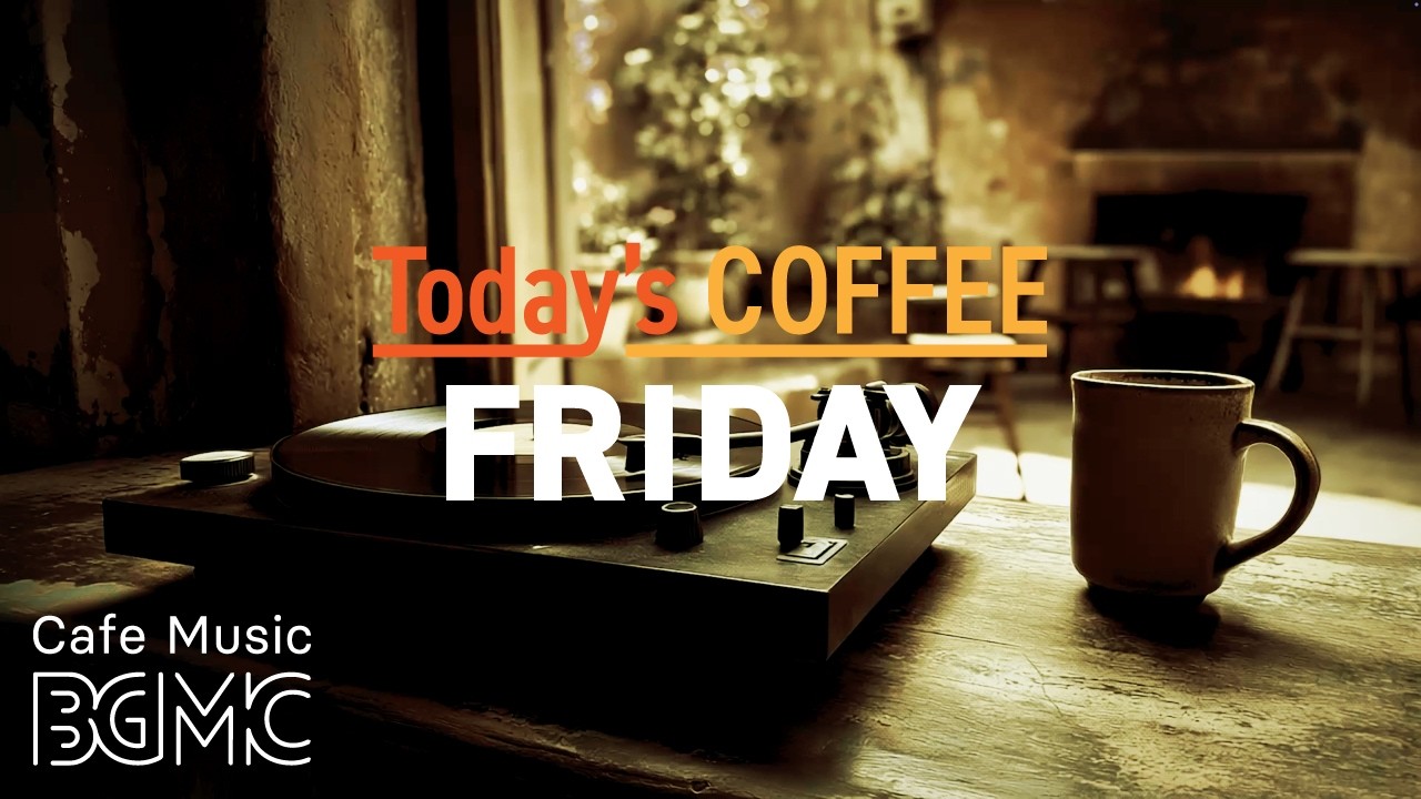 Today's COFFEE FRIDAY: Sunlit Vintage Cafe Jazz ☕ Smooth Piano & Slow Bossa Nova for Friday Flow