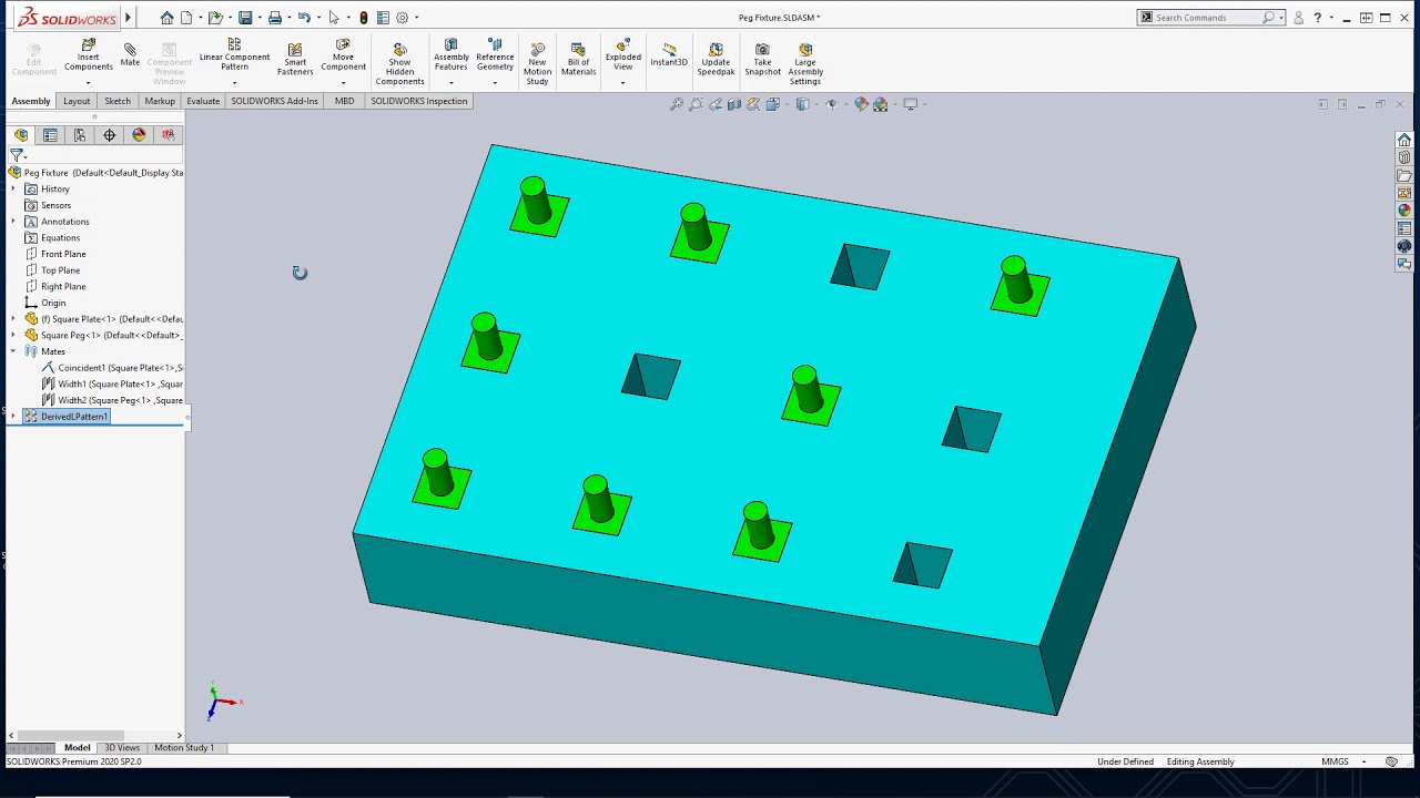 How to Use Pattern Driven Component Pattern in SOLIDWORKS
