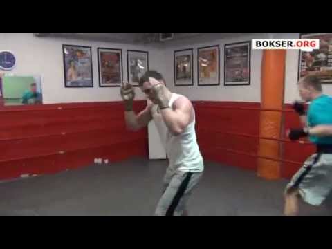 Mateusz Masternak na treningu w Gym-Fight