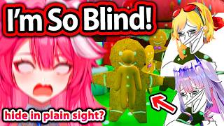 Biboo Outplays Raora multiple times by hiding in plain sight in Meccha Chameleon 【Hololive】