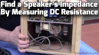 Download lagu Find a Speaker's Impedance by Measuring DC Resistance mp3 Download lagu Find a Speaker's Impedance by Measuring DC Resistance mp3