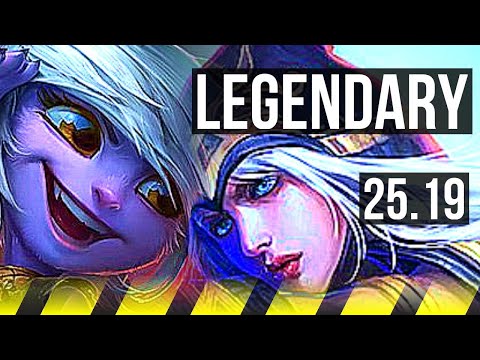 TRISTANA & Yuumi vs ASHE & Senna (ADC) | Quadra, 23/1/2, Legendary | KR Diamond | 25.19