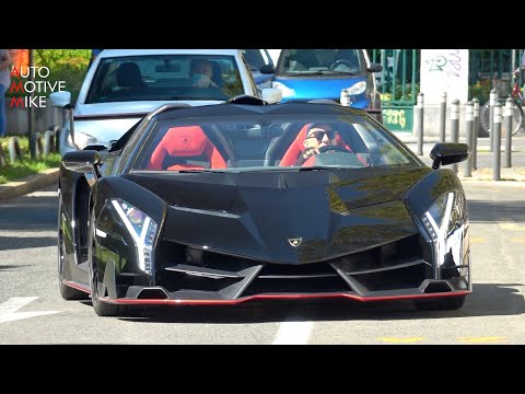 $7 Million Lamborghini VENENO Roadster on the road! Startup & Revs - SOC Croatia