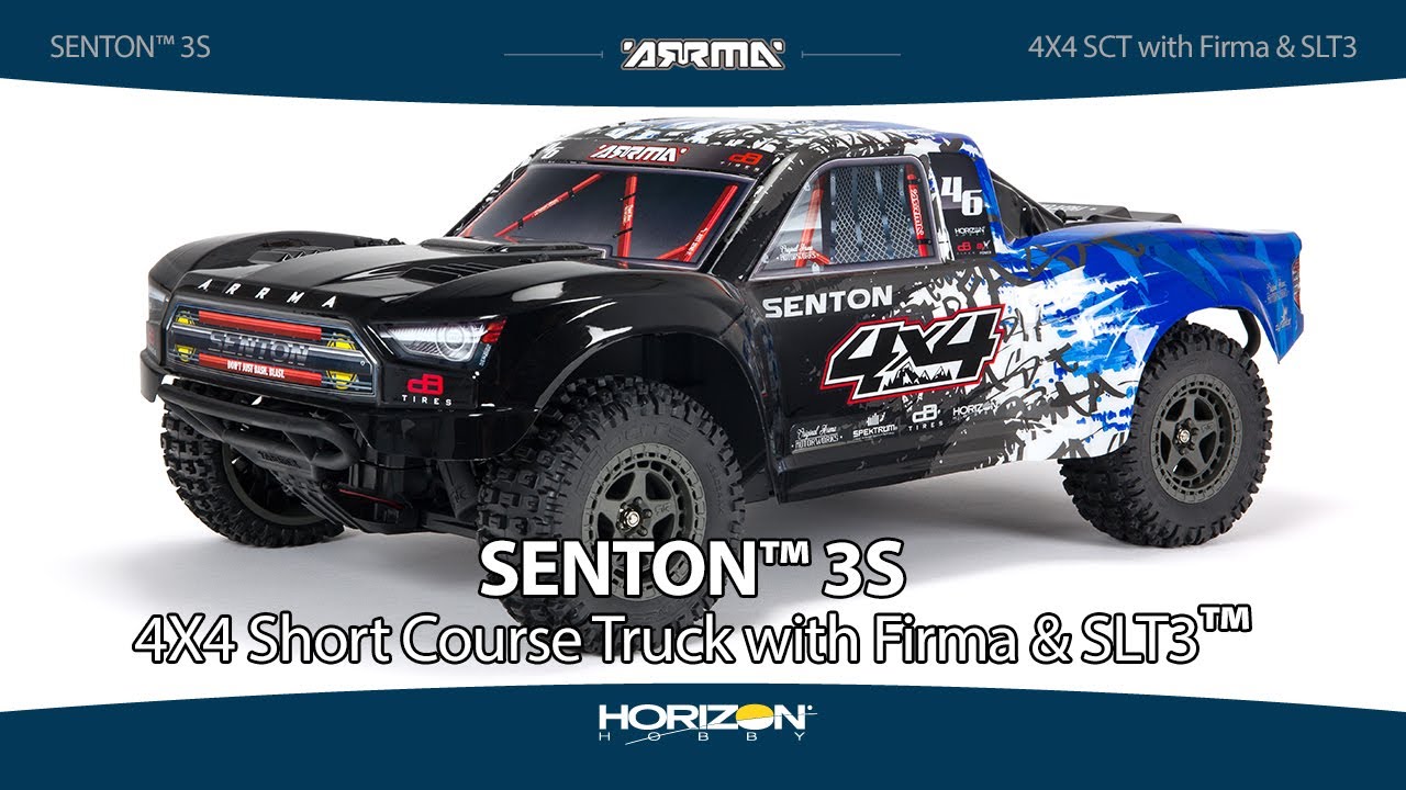 RC auto Arrma Senton 3S BLX 1:10 4WD RTR, červená