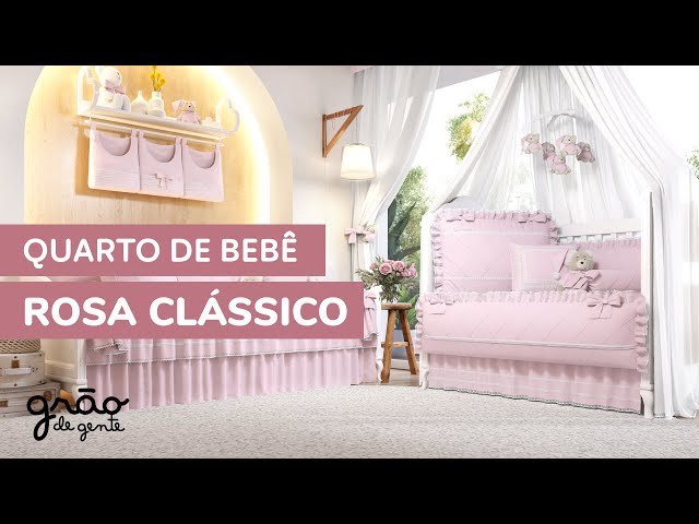 TOUR PELO QUARTO DE BEBÊ ROSA CLÁSSICO | APAIXONANTE!