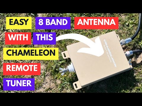 An efficient multi-band portable antenna thanks to the Chameleon URT-1 remote tuner