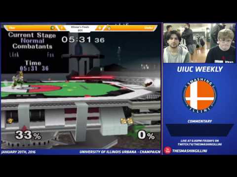 [Smashing Illini Weekly] Thor (Link) vs. Shabo (Fox) SSBM Winner's Finals