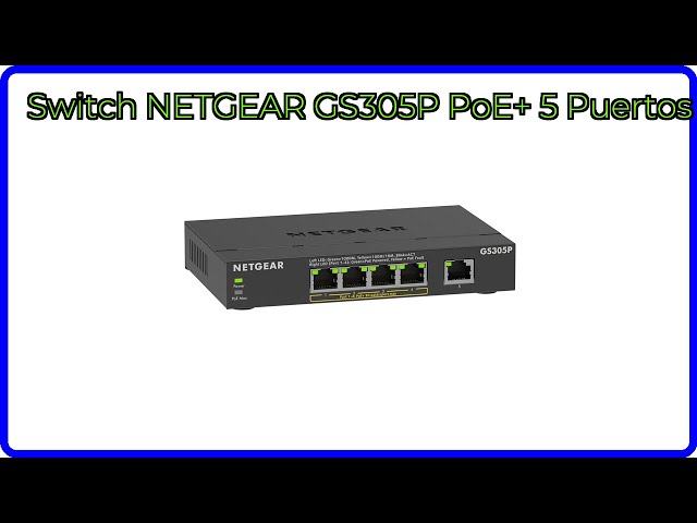 Vídeo relacionado con NETGEAR Switch Ethernet Gigabit de 5 puertos (GS305) | Switch no gestionable | Plug and Play | Funcionamiento silencioso | Montaje en sobremesa o pared