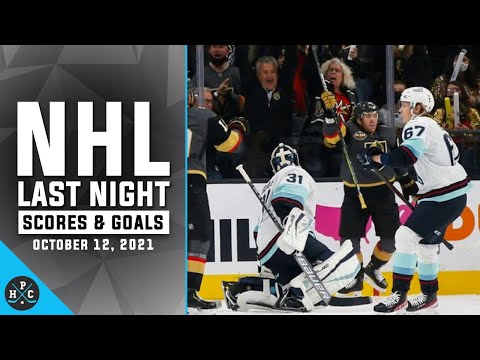 NHL Last Night : All 15 Goals and Scores on October 12, 2021