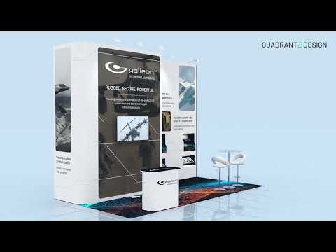 Galleon Embedded Computing - 3D Stand Design Animation | Quadrant2Design