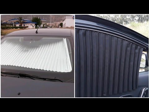 4pcs Car Window Curtain-Black