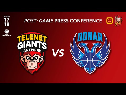 POST-GAME PRESS CONFERENCE | Telenet Giants Antwerp vs Donar Groningen (NL)
