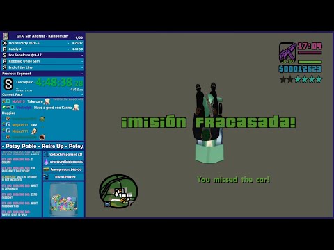 GTA San Andreas Rainbomizer Speedrun Part 2 - Hugo_One Twitch Stream - 10/28/2023