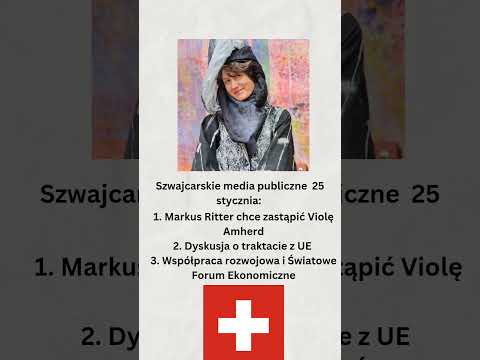 Szwajcarskie media publiczne 25 stycznia