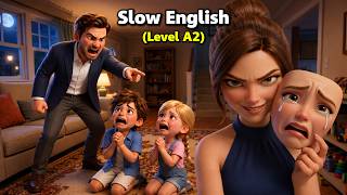 The Deceitful Stepmother Harms Her Stepchildren | Slow English (Level A2)