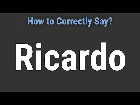 How to Pronounce Name Ricardo (Correctly!)