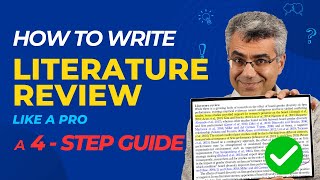 💪 How to Write a High-Quality Literature Review Like a Pro: A 4-Step Guide 🎓