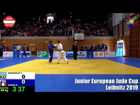 AMANGELDI, Yermek (KAZ) vs. GOMES, Benjamin (FRA); -66 kg Quarter-Final