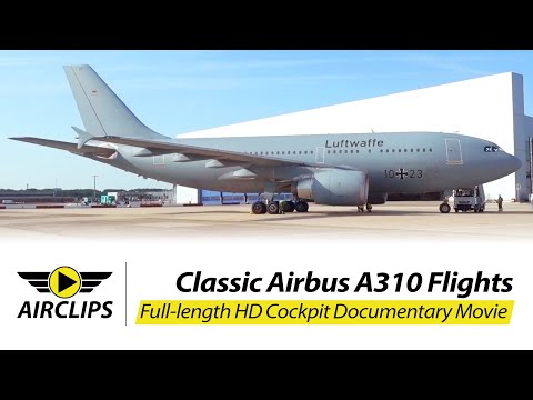 German Air Force / Luftwaffe A310 (Interflug) Adventure to Georgia ULTIMATE COCKPIT MOVIE [AirClips]