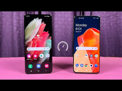 Samsung Galaxy S21 Ultra 5G vs Oneplus 9 Pro - Speed Test & Comparison! (Snapdragon 888 5G Battle)!